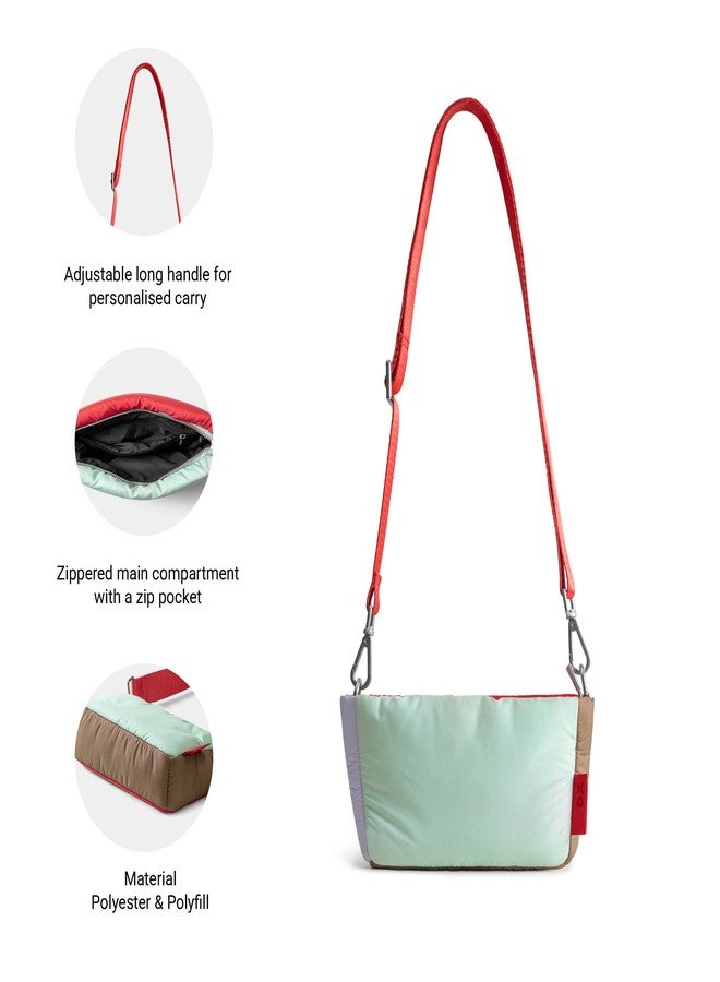 DailyObjects Colourblock Puft Crossbody Bag - Image 4